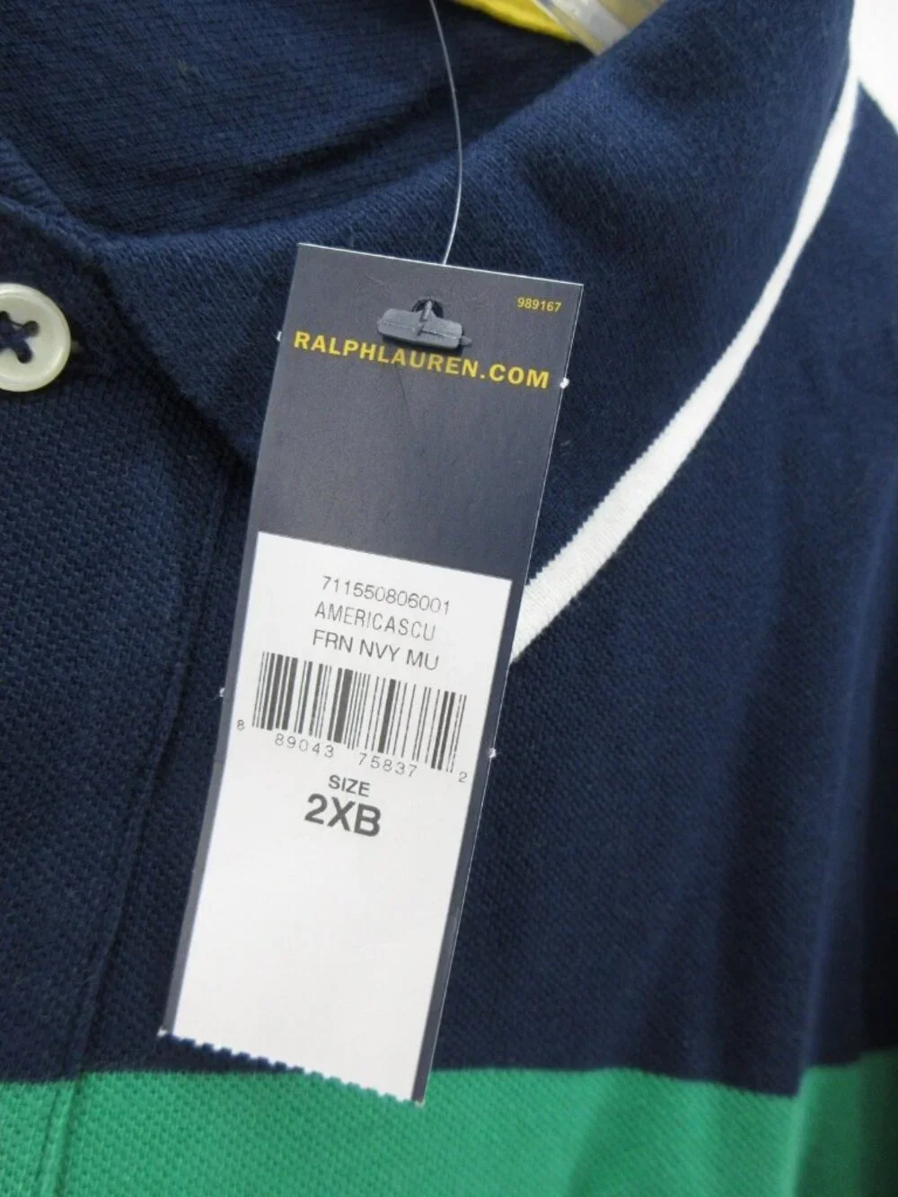 Polo Ralph Lauren Polo Shirt 2XB Big Offshore Sailing P15 Team Striped